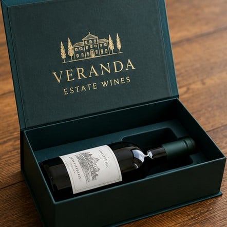 Magnetic rigid bottle box